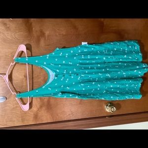 Green floral romper